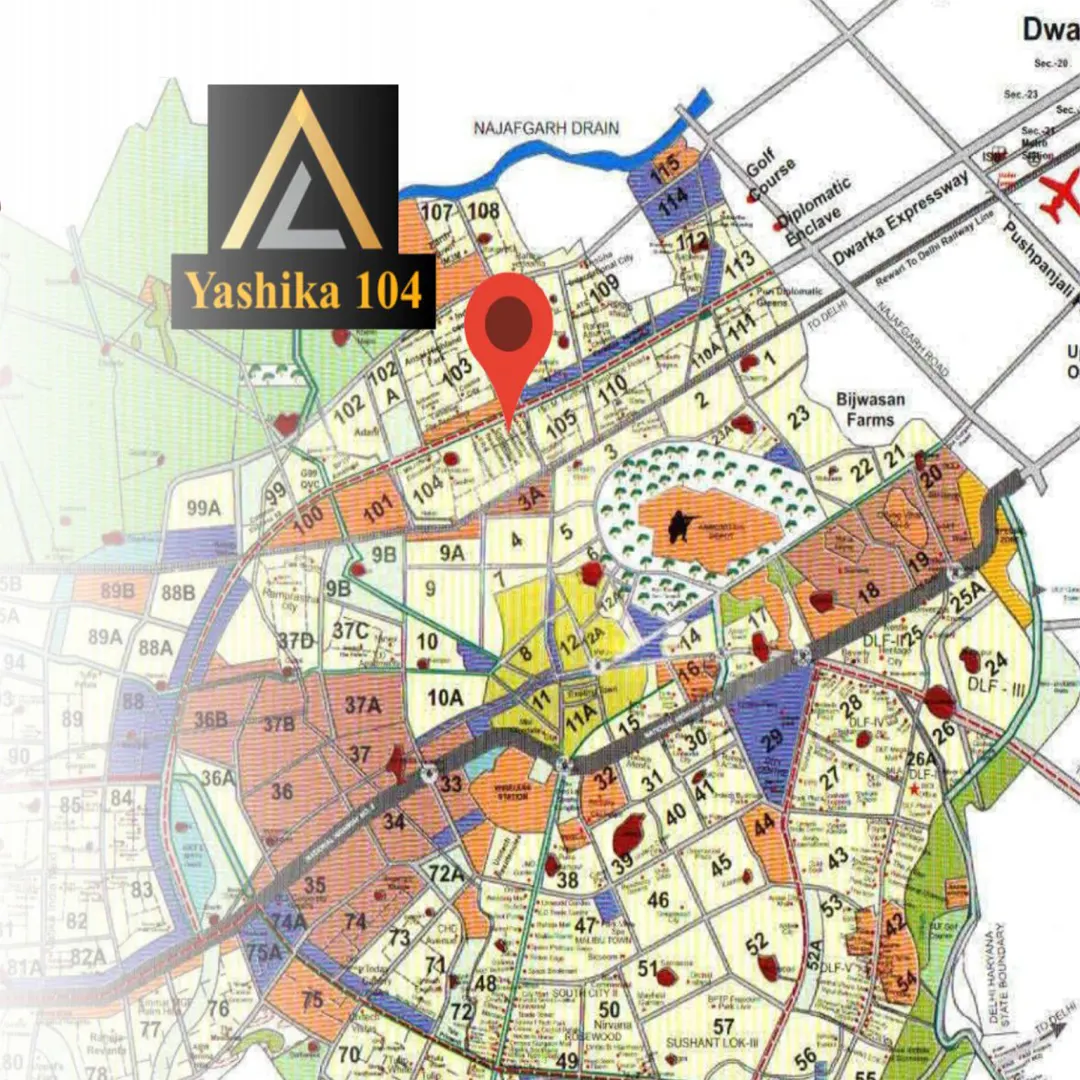 Yashika Homes 104 location map